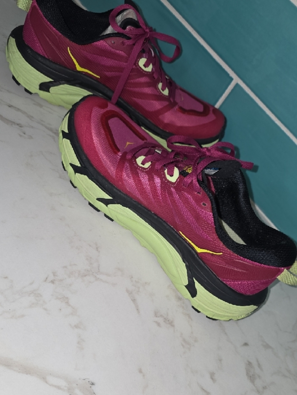Hoka Women's FESTIVAL FUCHSIA Trail Running Shoes Size 8 - Picture 11 of 11